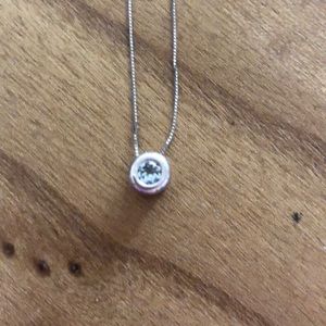 AQUAMARINE MARCH BIRTHSTONE NECKLACE
